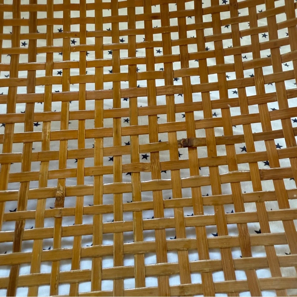 Vintage Republic of China Rattan / Bamboo / Reed Fishing Basket Excellent Cond